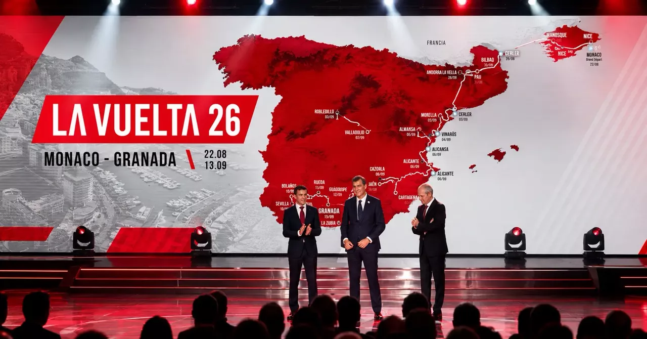 2026 부엘타 아 에스파냐 루트 맵 — 모나코에서 그라나다까지 3,275km